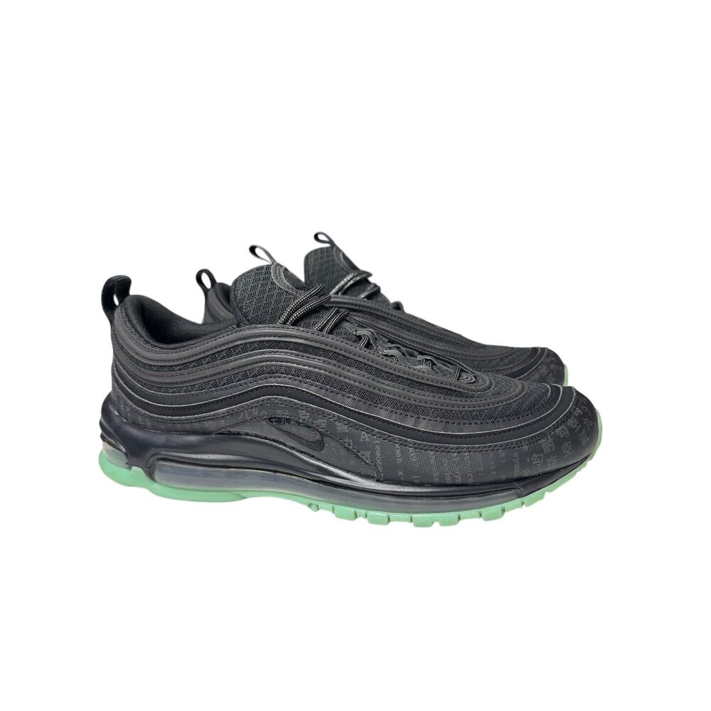Nike Air Max 97 Matrix Black Anthracite Emerald Rise 921826-017 Size 10.5